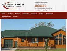 Tablet Screenshot of affordablemetalmfg.com